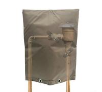 Couvercle anti-refoulement en tissu Oxford 420D argenté imperméable pour isolation de tuyau d'extérieur pour systèmes d'arrosage (café, 40,6 x 50,8 cm)