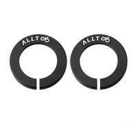 Couvercle Anti-Rotation Moyeu Vélo 2pcs Alliage Aluminium | Alliage aluminium pour robuste, finition noire, protection anti-rayures, compatible pour rockshox, usage terrain