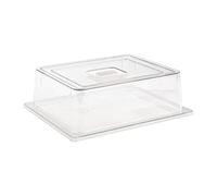 APS Couvercle GN 1/2 /// 32,5 x 26,5 cm, H : 9,5 cm /// Polycarbonate /// Epaisseur du matériau : 3 mm /// 11041