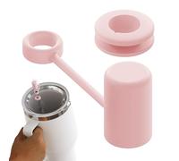 Couvercle avec bouchon de déversement de paille, bouchon de déversement en silicone - couvercle du et fuite d'eau en silicone - couvercle de paille anti-goutte, pour verre, anti-goutte pour b