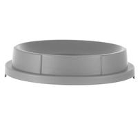 HENDI Couvercle Rond avec Ouverture, Pour HENDI 691038 Poubelle Ronde, 570X(H)135 mm, Gris, Polypropylène
