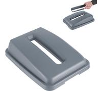 Hendi Couvercle pour poubelle 691137 60L – ouverture rectangulaire, gris, 450×330×100 mm