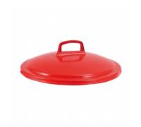 Couvercle avec poignée pour conteneur alimentaire rond HACCP 75 L - rouge