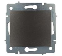 Couvercle aveugle en graphite, série Europe, idéal pour des finitions esthétiques propres et cacher les connexions électriques.