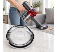 Couvercle Bac Aspirateur de Remplacement pour Dyson V7 Fluffy | Couvercle transparent de remplacement avec joint d’étanchéité pour maintenir la fermeture du bac aspirateur.