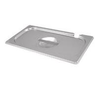 Couvercle Bac Gastro Inox GN 1/4 avec Encoche
