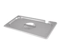 Couvercle Bac Gastro Inox GN 1/9 avec encoche - Vogue