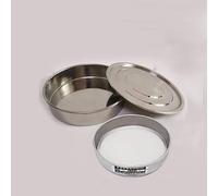 Couvercle + bas + test siev dia 20 cm couverture galvanisée et conteneur for inspection d'échantillonnage en laboratoire pharmacopeia tamis(160 mesh(0.097mm))