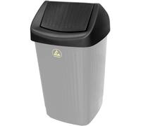 Couvercle basculant BJZ A-6981 antistatique (ESD) (l x H x P) 365 x 174 x 365 mm plastique noir 1 pc(s)