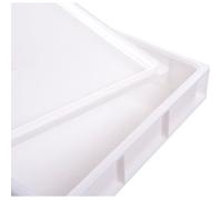 Couvercle blanc pour caisse à pâtons 600 x 400 mm