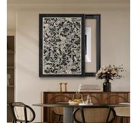 Couvercle Boîte À Fusibles Peinture Décorative, Peinture Décorative De Boîte De Compteur Électrique Cachée, pour la Décoration Murale d'un Hôtel DIY(Black 9,60 * 80cm/23.6 * 31.5in)