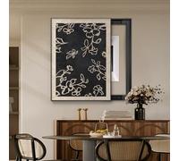 Couvercle Boîte À Fusibles Peinture Décorative, Peinture Décorative De Boîte De Compteur Électrique Cachée, pour la Décoration Murale d'un Hôtel DIY(Black 5,45 * 55cm/17.7 * 21.6in)