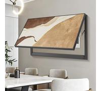 Couvercle Boîte À Fusibles Peinture Décorative Tableau Électrique, Decoration Murale for Salon Dortoir Et L'hôtel(Orange A,120 * 60cm/47.2 * 23.6in)