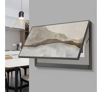 Couvercle Boîte À Fusibles Peinture Décorative Tableau Électrique, Decoration Murale for Salon Dortoir Et L'hôtel(Gray A,80 * 40cm/31.5 * 15.7in)