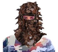 Couvercle Camouflage Feuille - Couvercle Complet 3D, Couverture De Tête De Chasse | Capuche Camouflage Chaperon De Pêche Couvert De Pêche, Couverture De Tireur D'élite, Accessoires De Couverture