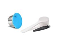 Couvercle Capsule Café Compatible, 51-100ML, Unique Capsule En Acier Inoxydable Avec Une Cuillère Et Une Brosse