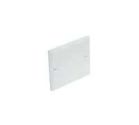 DEBFLEX - Couvercle de Finition Electrique Carré à Visser - pour Boîte Encastrement Standard D.67 mm - Plaque Carrée 85 x 85 mm - Blanc