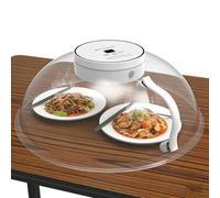 Couvercle chauffant électrique transparent avec température réglable, décongélation rapide, design crochet pour garder les aliments au chaud dans la cuisine