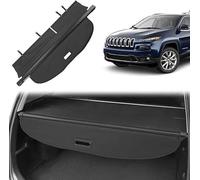 Couvercle Coffre Voiture pour Jeep Cherokee 2014-2018, Accessoires Rangement Voiture Rétractable Coffre, Rideau D'ombrage Bagages.