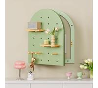 Couvercle compteur tableau bois couvre, Cache Boîte de Fusibles, Habillage Ouvrant à Droite, Idéal pour Salon, Chambre à Coucher et Salle à Manger(Green,40 * 70cm/15.7 * 27.5in)