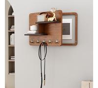 Couvercle compteur tableau bois couvre, Cache Tableau Electrique avec Crochets, Facile à Ouvrir Et à Fermer,Installation Facile,Adapté Au Salon(Brown2,50 * 40cm/19.7 * 15.7in)