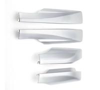 Couvercle Coque D'extrémité Rail Compatible Avec Toyota Pour RAV4 XA30 2006 2007 2008 2009 2010 2011 2012 Porte Bagages Toit Rail Cap Shell Cover Trim Bar End(Silver)