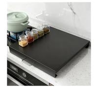 Couvercle Cuisinière à Gaz Protection Plaque Cuisson avec Pieds Antidérapants pour Plaques Cuissongaz et Électriques Gain Place Dans Cuisine(Black,L11.81xW15.75xH1.97IN)