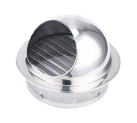 Couvercle D’échappement en Acier Inoxydable 80mm, Grille Ronde | Pose Murale Extérieure, Moustiquaire Intégrée, Filtre Métallique Complet, pour Conduit et Ventilation