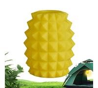 Couvercle d'abat-jour, couvercle de lanterne en silicone robuste, ambiance esthétique en forme d'ananas, lampe décorative pour les voyages en randonnée, la pêche, les activités de plein air