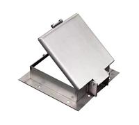 Couvercle d'accès carré en acier inoxydable verrouillable pour fosse septique 50,8 cm Plaque d'inspection Boulon Siphon de toit pour l'entretien des canalisations (50 cm)