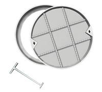 Couvercle d'accès en acier inoxydable 304 et E, couvercle d'inspection rond invisible pour pompes de puisard, bronzage septique, par, rues et trottoir - Portail enterré lourd