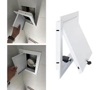 Couvercle d'accès facile pour mur et carrelage - Fermeture à clic - Trappe de service dissimulée - Trappe de service pour cloison sèche et piège d'inspection élégant.