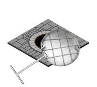 Couvercle d'accès rond en acier inoxydable avec clés de levage pour fosse septique, couvercle d'accès souterrain, tailles 90, 80, 60 cm