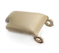 Couvercle d'accoudoir console centrale pour BMW Série 3 E46 1998-2006 cuir véritable Accessoires intérieurs(Beige)