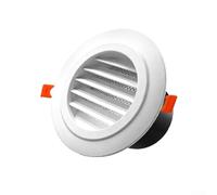 Couvercle d'aération à ressort incliné conçu pour les conduits d'échappement de sèche-linge pour systèmes de ventilation de salle de bain et régulation du flux d'air du grenier (100 mm)