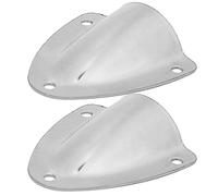 Couvercle D'aération de Câble Métallique Aramox, 2 Pièces de Câble D'aération en Coquille de Palourde Passe à Travers Le Couvercle de Protection Matériel en Acier Inoxydable Poli pour Bateau Marin