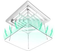 Couvercle D'aération de Climatisation Carré Transparent de Réglage de La Hauteur de Déflecteur de Climatiseur 30/45/60 Cm, for Couvercle D'aération de Climatiseur de Plafond de Bureau Commercial (Col