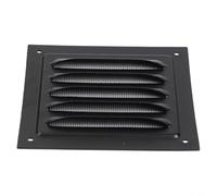 Couvercle d'aération de forme carrée pour sortie d'air avec matériau en aluminium léger et maille intégrée pour un passage d'air constant (100 x 100 mm)