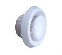 Couvercle d'aération de plafond de salle de bain en matériau ABS facile à installer pour ventilation murale et plafond Amélioration du flux d'air Blanc 10,2 cm ou 15,2 cm Option pour cuisine et BA