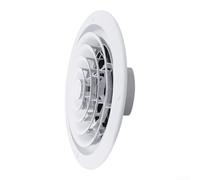Couvercle d'aération de salle de bain avec turbine rotative, diffuseur d'air circulaire en ABS pour ventilation de ventilateur de toilettes, ventilateur à persiennes pour contrôle de l'humidité (220