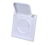 Couvercle D'aération de Sèche-linge à Double Porte D'Extérieur de 4,1 Pouces, Couvercle D'aération D'échappement de Sèche-linge Extérieur scellé en Plastique avec 4 Vis, Système