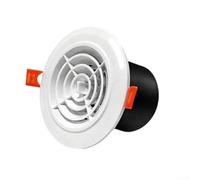 Couvercle d'aération en ABS blanc pour climatiseur, sortie d'échappement réglable au plafond et au mur pour systèmes CVC, matériau avec fixation à ressort (rotation de 75 mm)