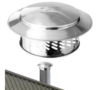 Couvercle d'aération en acier inoxydable - Capuchon de pluie pour cheminée de toit, protection de tuyau d'échappement de cheminée | Bouclier durable et résistant aux intempéries - de protection