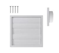 Couvercle d'aération extérieur 200 mm à fermeture automatique avec | Housse d'aération de 20,3 cm pour extérieur, salon, salle de bain, garage, sous-sol, serre, camping-car