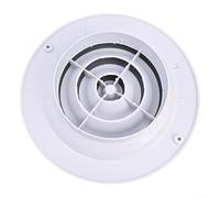 Couvercle d'aération réglable, conduit d'aération rond pour plafond ou mur, diffuseur d'air en ABS, blanc, grille d'évacuation d'air de salle de bain, grille de sortie d'air de cuisine (250)