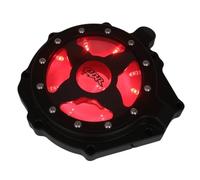 Couvercle D'alternateur Gauche Transparent pour Moto, pour CBR1000RR 2004-2007, CB1000R/RA 2018-2019/2021-2024(MT050A-BK-Red)