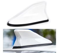 Couvercle d'antenne d'aileron de Requin Universel pour Voiture, Capuchon Remplacement pour antenne, Automobile, Universelle Compatible avec la Plupart des Voitures, SUV, camions - Blanc