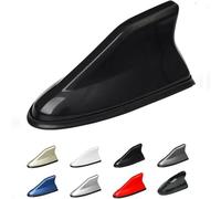 Couvercle d'antenne d'aileron de Requin Voiture pour 215 C216 2002-2013, Couvercle Remplacement en Forme avec Ruban adhésif, Support Capuchon décoratif, Noir Brillant