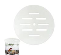 Couvercle d'aquarium Anti-Saut - Couvercle Rond en Acrylique découpable de 19 cm | Trou d'aération | Tortues Amphibiens Crevettes | Protecteur d'habitat pour Reptiles conçu pour Une évasion sécurisée