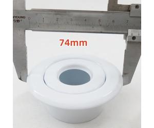 Couvercle d'arrosage à profil bas pour une utilisation avec les valves DN15 et têtes fabriquées en ABS pour maintenir la cohérence esthétique dans n'importe quelle pièce (DN15 blanc)